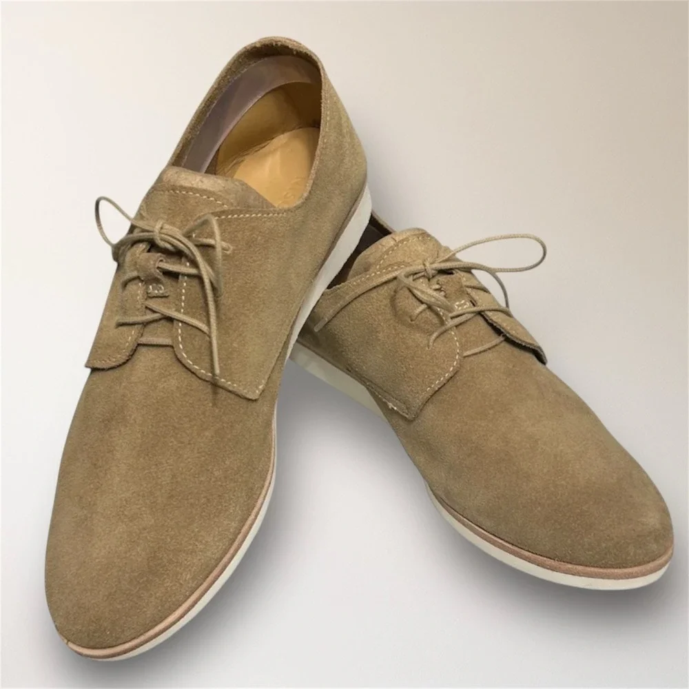 Nisolo‎ Men's 8 Stone Sedona Suede Travel Derby Oxford Leather Shoes New in Box